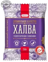 Конфеты халва подсолнечная с изюмом МИШКИНО, 250 гр.-Photoroom