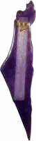 Epoxy mezuzah purple color patterned with the map of the Land of Israel