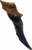 Shofar eland, exotic, with waves on the sides of the shofar, handmade