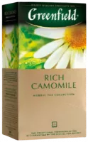 Травяной чай с ромашкой насыщенный, в пакетиках,  Greenfield-Photoroom