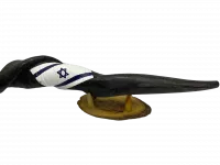 Shofar with the flag of Israel