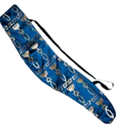 Embroidered shofar bag with graftit - in pattern