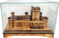 Large model of the Second Temple, made of olive wood, handmade3