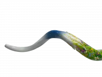 Shofar with meadow flowers_2