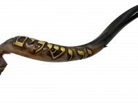 Shofar with wheat ears and pomegranates_3