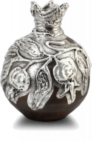 Antique silver-plated urn,handmade_3