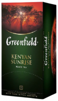 Чёрный чай Kenyan Sunrise в пакетиках, Greenfield-Photoroom