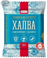 Конфеты халва подсолнечная с арахисом МИШКИНО, 250 гр.-Photoroom