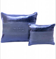 Cover for tallit and tefillin, made of crocodile leather blue