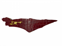 Mezuzah case made of red crocodile leather_1