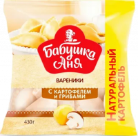 Бабушка Аня вареники с картошкой и грибами