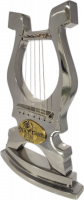 David's harp made of aluminium with nickel plating, handmade