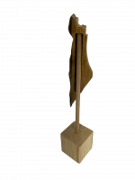 Olive tree mezuzah case Flags of Israel of America_1