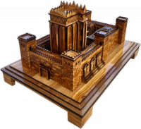 Large model of the Second Temple, made of olive wood, handmade1