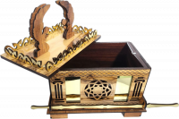 Large model of the Ark of the Covenant made of olive wood, handmade_2