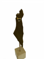 Mezuzah case made of brown crocodile leather_3