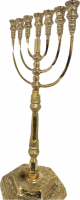 Gold-plated Temple Menorah, a replica of the original, 24inch_1