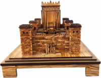 Large model of the Second Temple, made of olive wood, handmade2